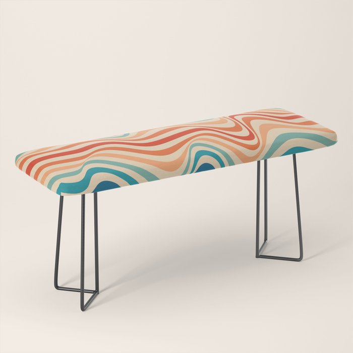 Retro 70s Color Palette | Optical Wave Illusion Bench Gallery Image 1