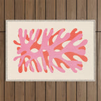 Sea Leaf: Matisse Collage Peach Edition Outdoor Rug Gallery Image 1