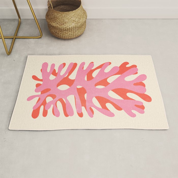 Sea Leaf: Matisse Collage Peach Edition Rug Gallery Image 1