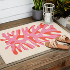 Sea Leaf: Matisse Collage Peach Edition Outdoor Rug Gallery Image 2