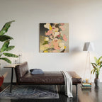 flowers still life · happy abstractation 6a Wood Wall Art Gallery Image 2