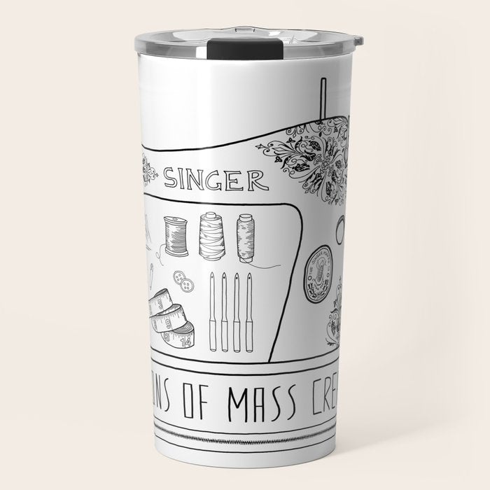 Weapons Of Mass Creation - Sewing Travel Mug Gallery Image 1