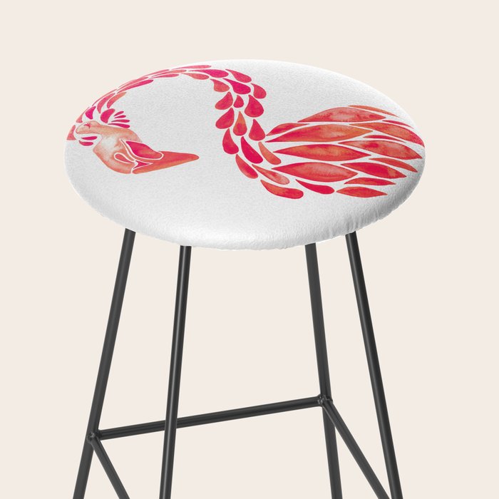 Miami Flamingo - Pink OmbrÃ© Stool Gallery Image 2