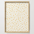 Moon Stars Pattern - Gold Serving Tray Gallery Image 1