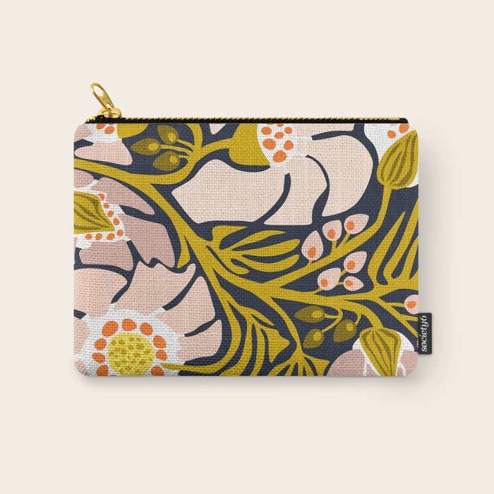these flowers always fit - floral illustration Carry All Pouch Gallery Image 1