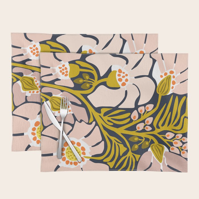 these flowers always fit - floral illustration Placemat Gallery Image 1
