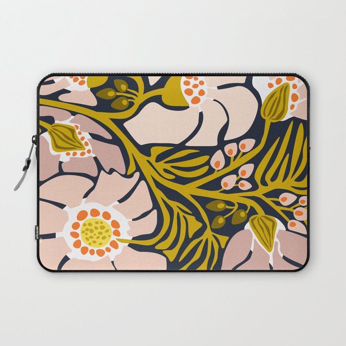these flowers always fit - floral illustration Laptop Sleeve Gallery Image 1