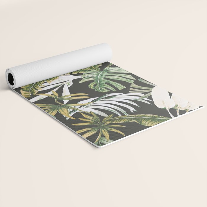 Dark watercolor jungle 1 Yoga Mat Gallery Image 2