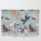 Labradoodle / Goldendoodle Dog Paws and Bones Pattern Wall Hanging Gallery Image 1