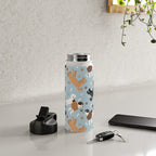 Labradoodle / Goldendoodle Dog Paws and Bones Pattern Water Bottle Gallery Image 4