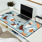Labradoodle / Goldendoodle Dog Paws and Bones Pattern Desk Mat Gallery Image 2