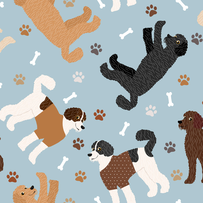 Labradoodle / Goldendoodle Dog Paws and Bones Pattern Coffee Mug Gallery Image 2