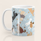 Labradoodle / Goldendoodle Dog Paws and Bones Pattern Coffee Mug Gallery Image 3