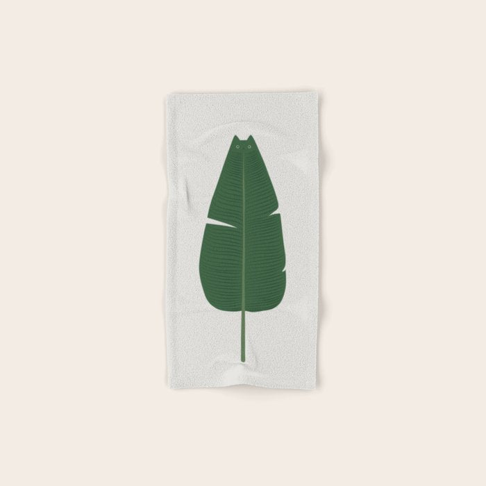 Cat and Plant 23 Bath Towel Gallery Image 1