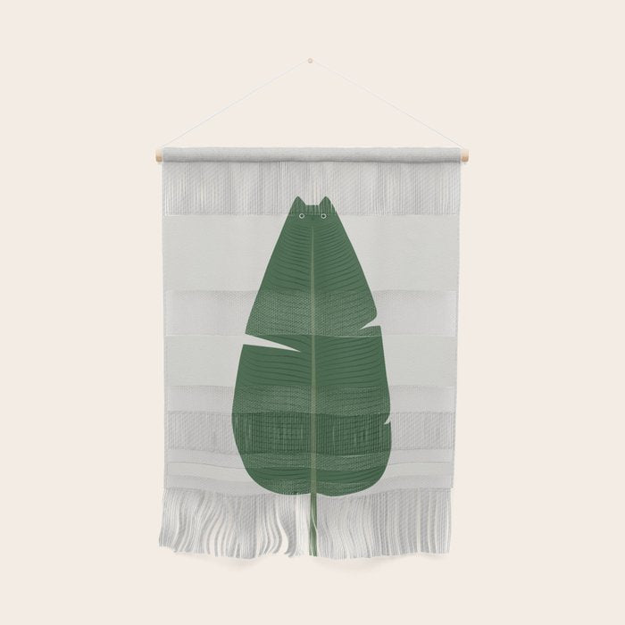 Cat and Plant 23 Wall Hanging Gallery Image 1