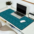 lines geo-teal Desk Mat Gallery Image 2