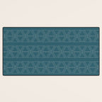 lines geo-teal Desk Mat Gallery Image 3