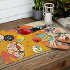 TEA AND FLOWERS AT HOME Outdoor Rug Gallery Image 2