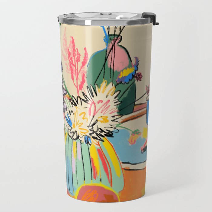 TEA AND FLOWERS AT HOME Travel Mug Gallery Image 2