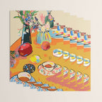 TEA AND FLOWERS AT HOME Wrapping Paper Gallery Image 3