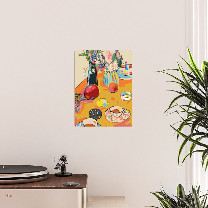 TEA AND FLOWERS AT HOME Poster Gallery Image 2