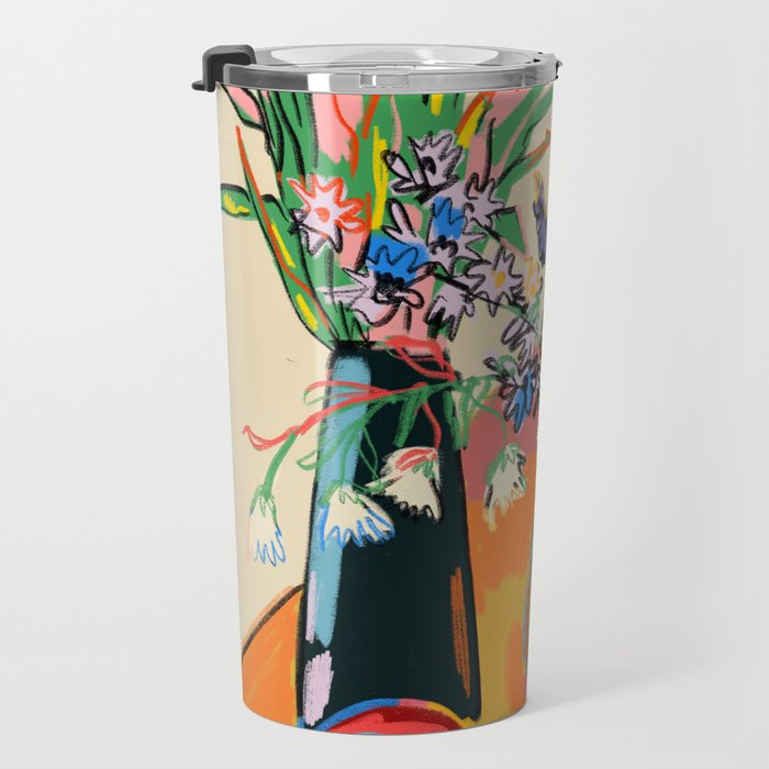 TEA AND FLOWERS AT HOME Travel Mug Gallery Image 3
