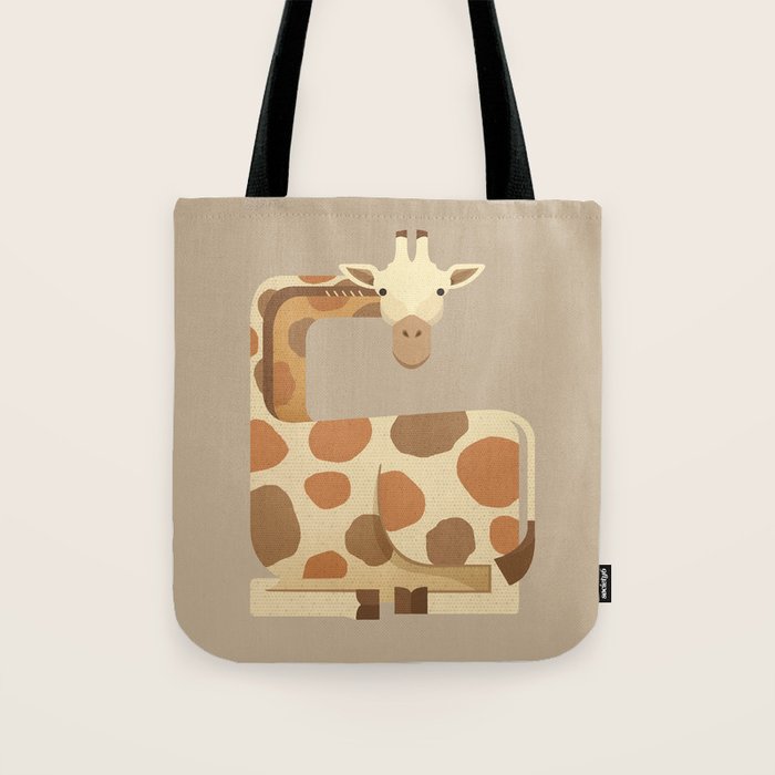 Whimsy Giraffe Tote Bag Gallery Image 1
