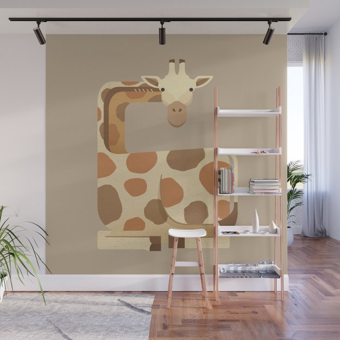 Whimsy Giraffe Wall Mural Gallery Image 1
