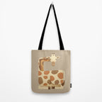 Whimsy Giraffe Tote Bag Gallery Image 2