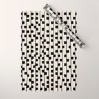 Squares / Black & White Pattern Wrapping Paper Gallery Image 1