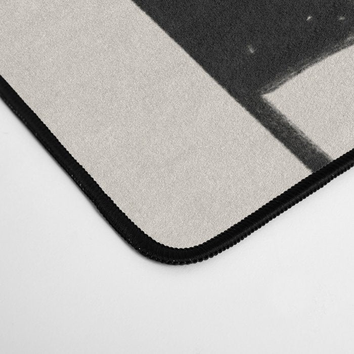 Squares / Black & White Pattern Desk Mat Gallery Image 4