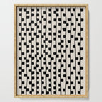 Squares / Black & White Pattern Serving Tray Gallery Image 1
