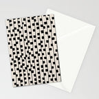 Squares / Black & White Pattern Stationery Card Gallery Image 2