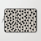 Squares / Black & White Pattern Laptop Sleeve Gallery Image 1