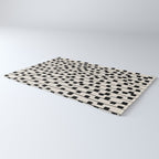 Squares / Black & White Pattern Rug Gallery Image 3