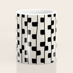 Squares / Black & White Pattern Coffee Mug Gallery Image 4