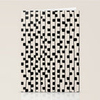 Squares / Black & White Pattern Stationery Card Gallery Image 2