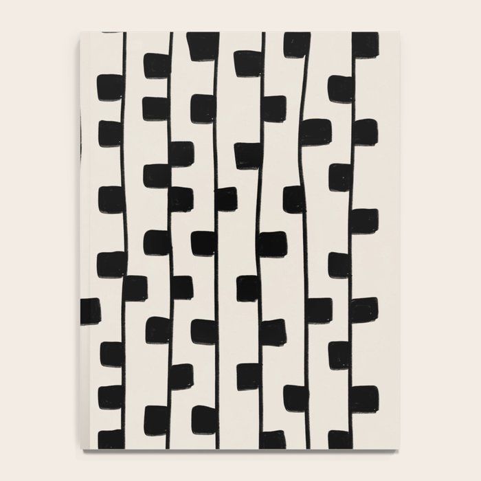 Squares / Black & White Pattern Notebook Gallery Image 4