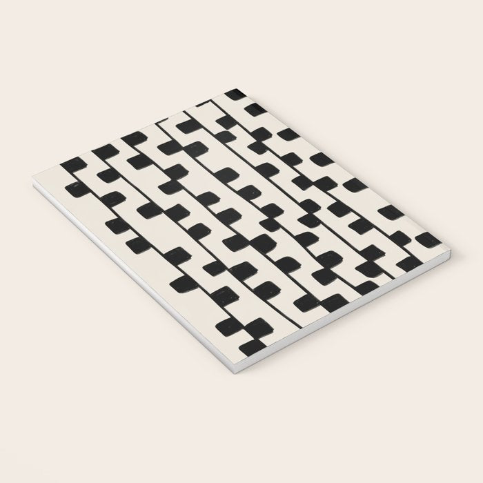 Squares / Black & White Pattern Notebook Gallery Image 3