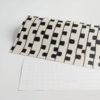 Squares / Black & White Pattern Wrapping Paper Gallery Image 2