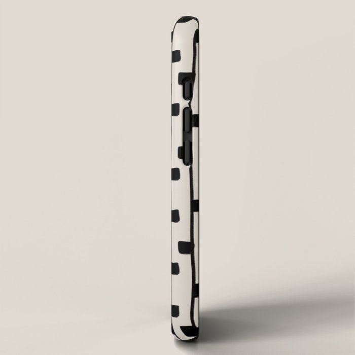 Squares / Black & White Pattern iPhone Case Gallery Image 2