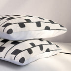Squares / Black & White Pattern Pillow Sham Gallery Image 3