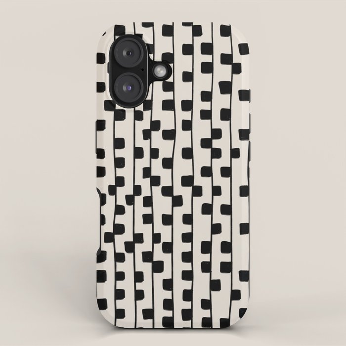 Squares / Black & White Pattern iPhone Case Gallery Image 1
