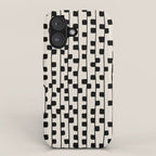 Squares / Black & White Pattern iPhone Case Gallery Image 1