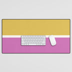 Color Block II Yellow Pink Desk Mat Gallery Image 1
