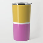 Color Block II Yellow Pink Travel Mug Gallery Image 1