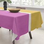 Color Block II Yellow Pink Tablecloth Gallery Image 3