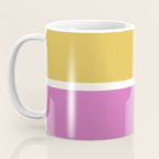 Color Block II Yellow Pink Coffee Mug Gallery Image 3