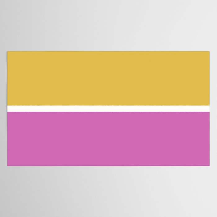 Color Block II Yellow Pink Tablecloth Gallery Image 2