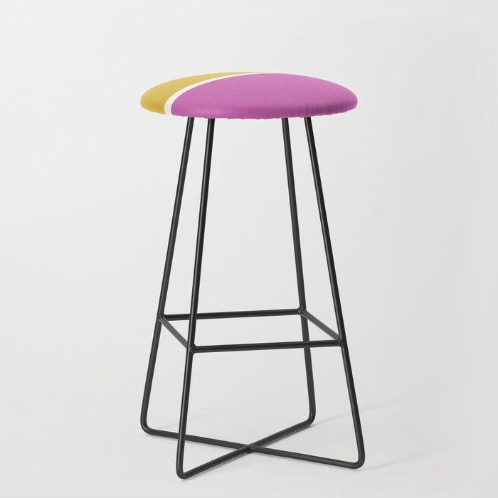 Color Block II Yellow Pink Stool Gallery Image 1